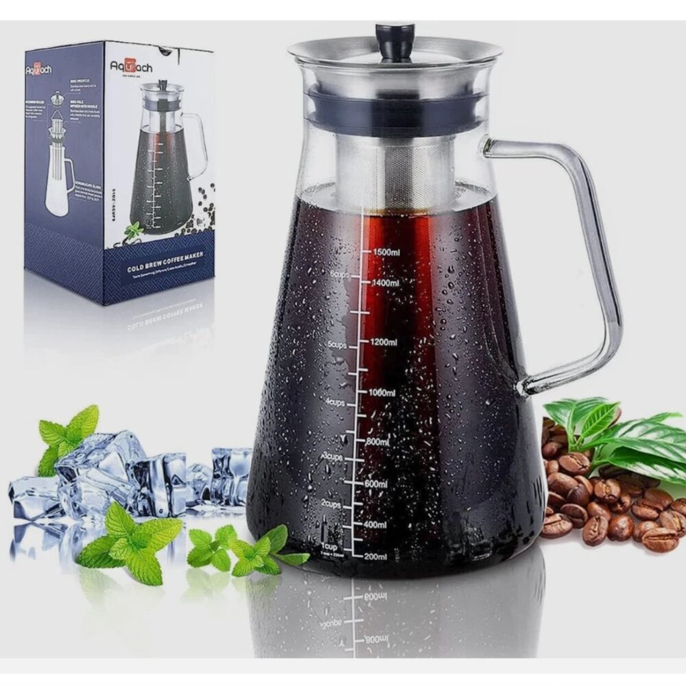 aquach cold brew coffee maker 6 Airtight Cold Brew Coffee or iced Tea 6 cups
